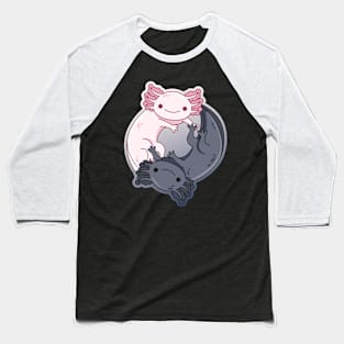 Yin Yang Design for Axolotl Lovers Baseball T-Shirt